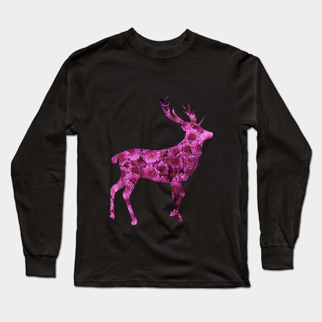 deer florish Long Sleeve T-Shirt by KHMISSA ART